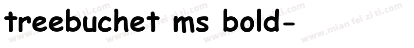 treebuchet ms bold字体转换